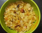 A picture of step 4 of Low calorie Chivda.
