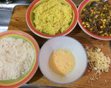 Foto del paso 4 de la receta: Fritos de arroz al curry rellenos de carne y queso 🧀🍖