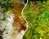 A picture of step 2 of Fish wrap paratha with noodles filling.
