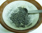 A picture of step 4 of My Mother's Way Is To Use Black Sesame: Spinach With Sesame Sauce.
