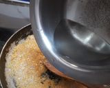 A picture of step 4 of Besan sooji Halwa.