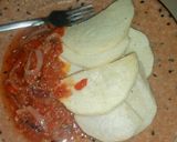 A picture of step 6 of Fried Yam and Sauce.