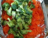 A picture of step 3 of Salmon with vegetables.