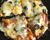 A picture of step 6 of Leftover Roti Tawa Pizza 🍕.