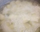 A picture of step 1 of Pork medallions with garlic and herb crust with saffron mash.