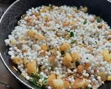 A picture of step 5 of Sabudana khichdi(fasting recipe).
