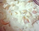 A picture of step 3 of Creamy fruity salad.