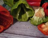 Foto del paso 5 de la receta: Pimientos rellenos de arroz y carne