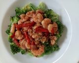 Foto langkah ke 5 dari resep Brokoli Siram Udang Saus Tiram.