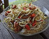 Foto langkah ke 4 dari resep "Oseng kecambah ikan asin".