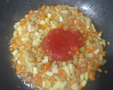Foto del paso 3 de la receta: Garbanzos con pisto de zanahoria, calabacín y berenjena