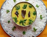 A picture of step 5 of Kadhi Chawal.