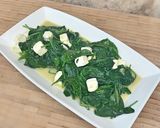 A picture of step 5 of Sautéed spinach.