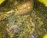A picture of step 5 of Egusi soup.