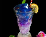 A picture of step 2 of Non Alcoholic Citrus Magic Blue Mocktail.