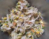 A picture of step 2 of Chicken Corn Kabab's.