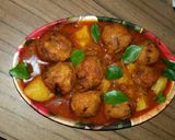 A picture of step 9 of Pakora curry..bengali style.