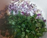 A picture of step 1 of Sicilian Hake Stew with Raisins and Mushrooms.