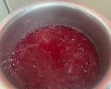 A picture of step 2 of Rose milk with rose jelly.