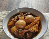 Foto langkah ke 5 dari resep Semur Daging Tahu Telur Khas Betawi.