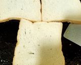 A picture of step 2 of Bread omlate (with tea).