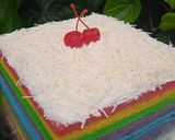 Foto langkah ke 9 dari resep Rainbow Cake Kukus.