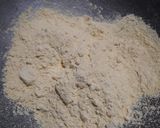 A picture of step 2 of Besan Barfi.