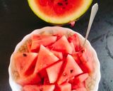 A picture of step 1 of Muhabbat sharbat with chia seed 😋 🍉🍉.