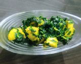 पालक मेथी आलू भाजी रेसिपी चरण 3 फोटो