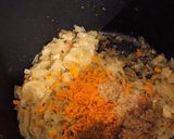A picture of step 2 of Instant pot Green Lentil Curry.
