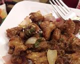 A picture of step 5 of Gobi Dry Manchurian.