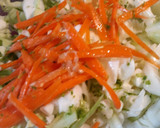 A picture of step 2 of Fermented Kiwi Cabbage Chow Chow.