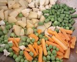 A picture of step 2 of Hyderabadi Veg Dum Biryani.