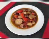 Foto del paso 6 de la receta Lomo y patatas en caldo moreno 🐷🥔