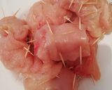 Sajtos krémmel töltött csirkemell, tejszínes burgonyával recept fázis 2 fotója