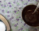 A picture of step 4 of Chocolate Premix Choco chips chocolate Ganache Stuffed muffins.