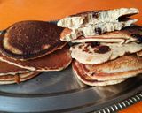 Foto del paso 8 de la receta: Panqueques/pancakes de harina de avena, banana aceite de coco y pasta de maní 🥞