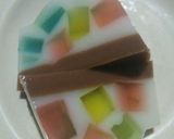 Foto langkah ke 5 dari resep Puding Mozaik lapis Coklat.