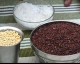 A picture of step 1 of Red rice idli (kerela style).