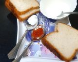 A picture of step 1 of Malai sandwich.