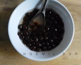 Foto langkah ke 10 dari resep Homemade Bubble/Boba/Black Pearl/Bubble Pearl/Pearl dan Iced Bubble Blue Sky.