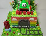 Foto langkah ke 8 dari resep Steam Rainbow Cake.