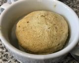 A picture of step 3 of Oat bread microwaved easiest and healthiest recipe ever ! Very quick.