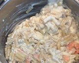 A picture of step 4 of Shrimp Macaroni Pie.