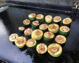 Une image de l'étape 6 de Courgettes grillées à la pancetta,épices et origan (recette plancha).