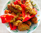 Foto langkah ke 8 dari resep Kriuk Udang Tempe Sambal Ijo.