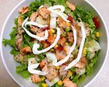 Hình bước làm 4 của món Salad cá hồi