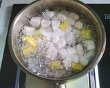 A picture of step 8 of Taro sweet potato balls.