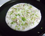 A picture of step 3 of Onion Uttapam.