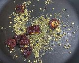 A picture of step 1 of Achary masala ladyfingers potato.